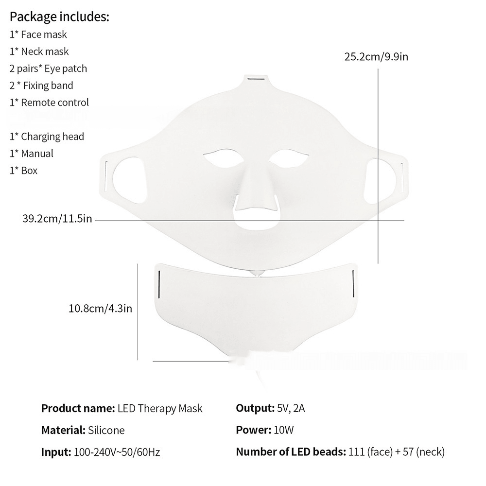 7-Tone LED Face Therapy Mask – Skin Glow & Acne Cure - winning nova