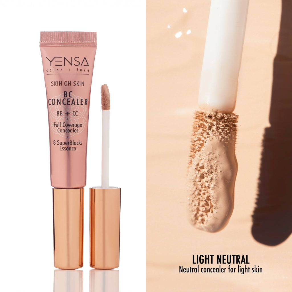 Skin On Skin BB + CC Full Coverage Hyaluronic Serum Concealer — shade swatch