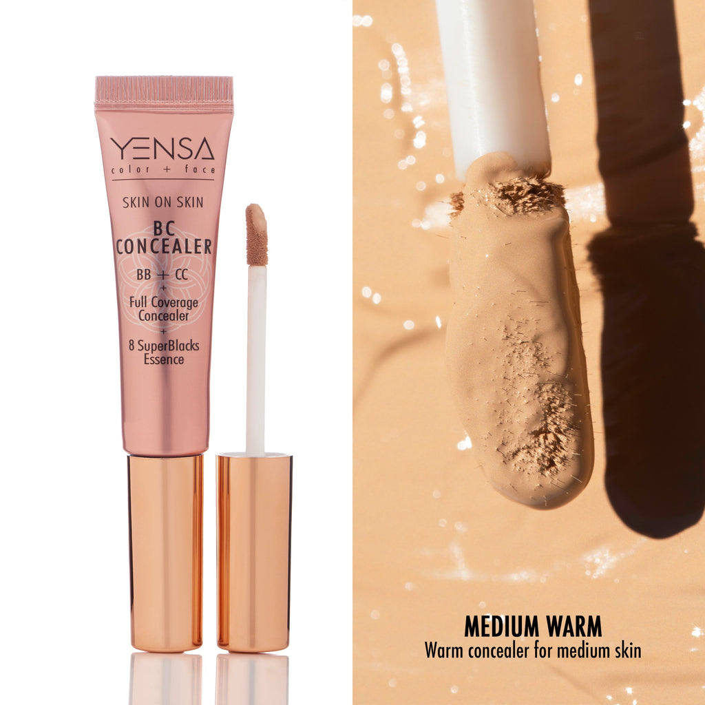 Skin On Skin BB + CC Full Coverage Hyaluronic Serum Concealer — shade swatch