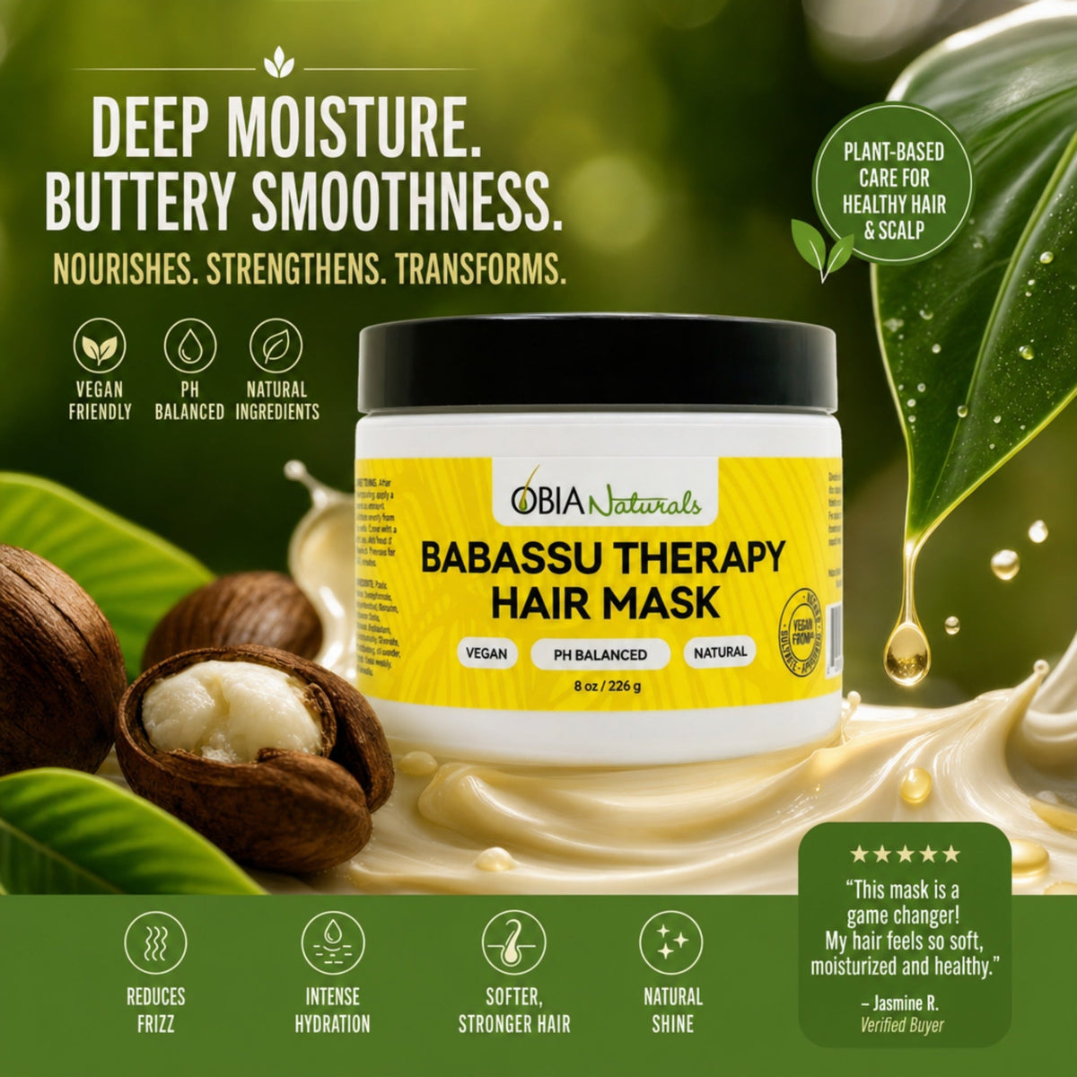 Babassu Deep Conditioning Hair Mask — product detail image 9